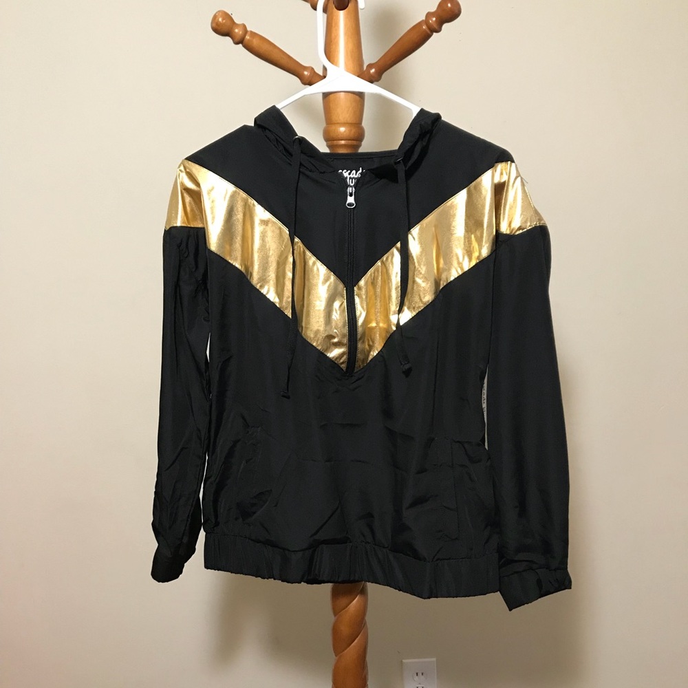 Womens Partial Zip Hoodie Windbreaker